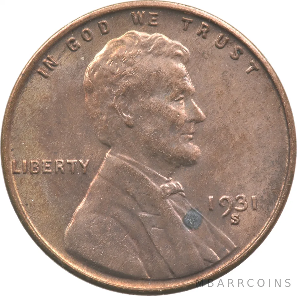1931-S Lincoln Wheat Cent a3676