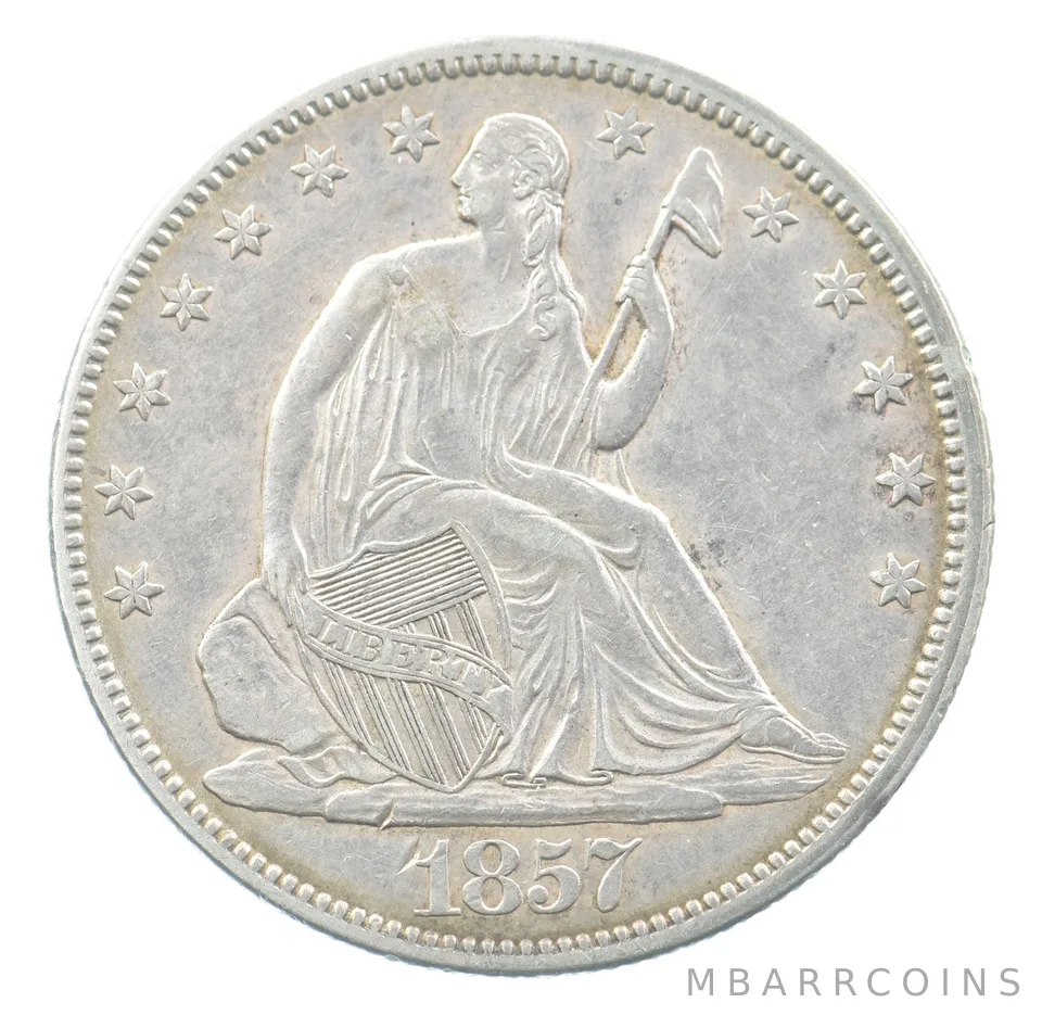 1857 Seated Liberty Half Dollar *3508