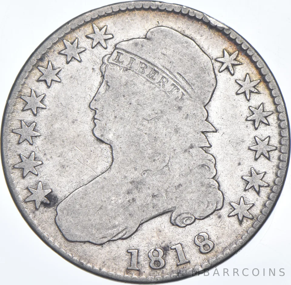 1818 Capped Bust Half Dollar - INV Edge - Part DBL Edge *7653