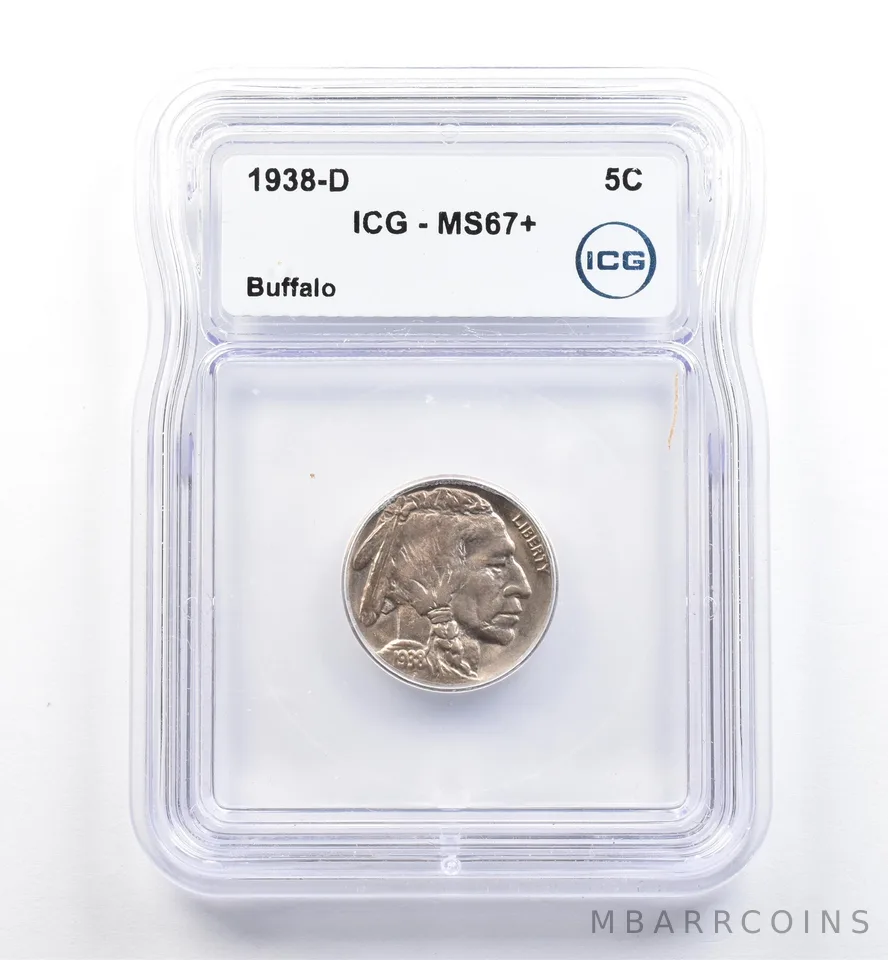 1938-D Indian Head Buffalo Nickel MS67+ ICG *9959
