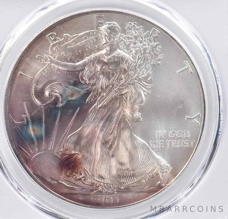 2011 American Silver Eagle MS69 PCGS Beautiful Tone *1118
