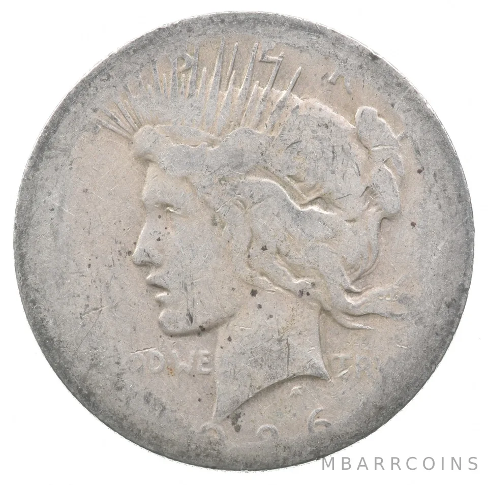 1926 Peace Silver Dollar Lowball Pocket Piece a6364