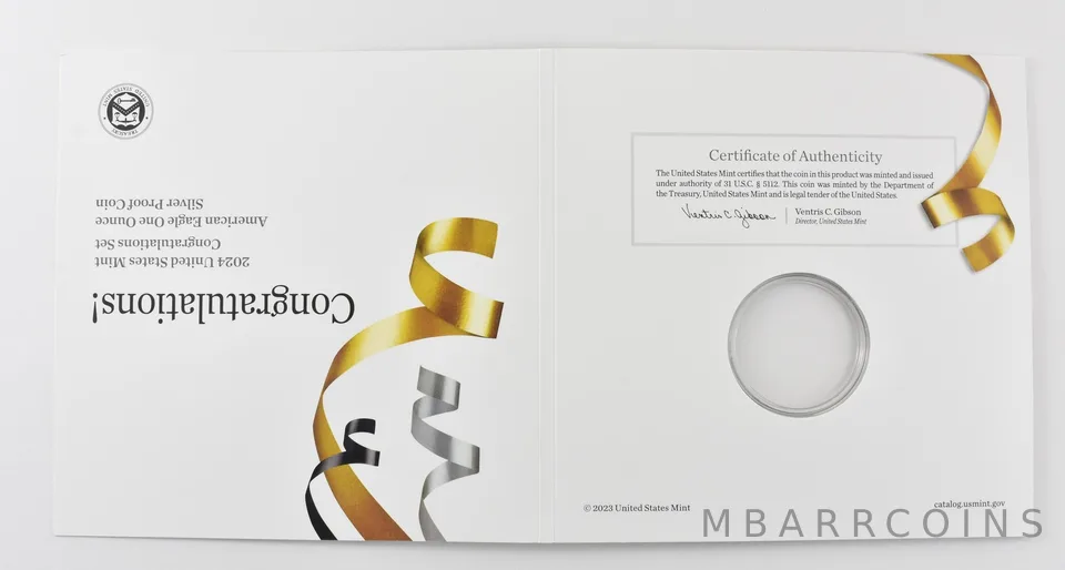 OGP 2024 American Silver Eagle Congratulations Set - NO COIN
