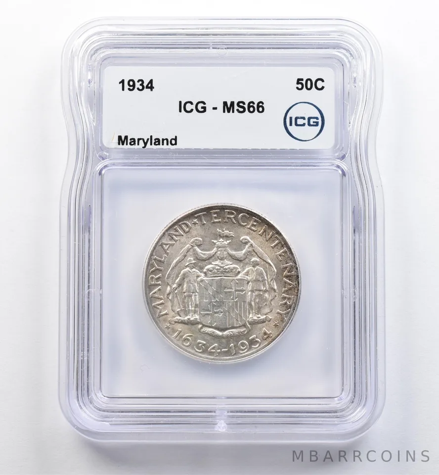 1934 Maryland Commemorative Half Dollar MS66 ICG *9044