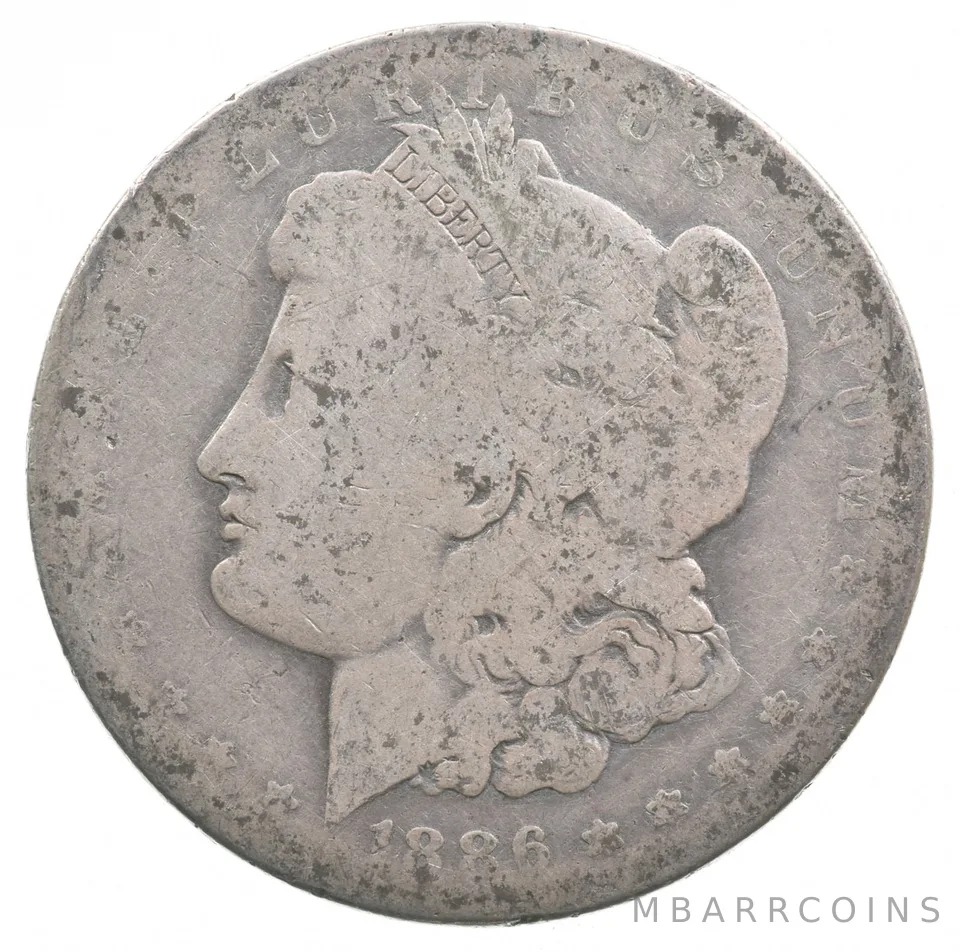 1886-O Morgan Silver Dollar Lowball Low Ball Pocket Piece *4401