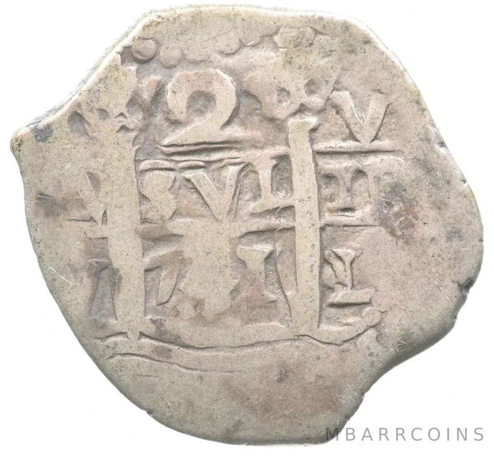 1741 Peru 2 Reales Philip V a1737