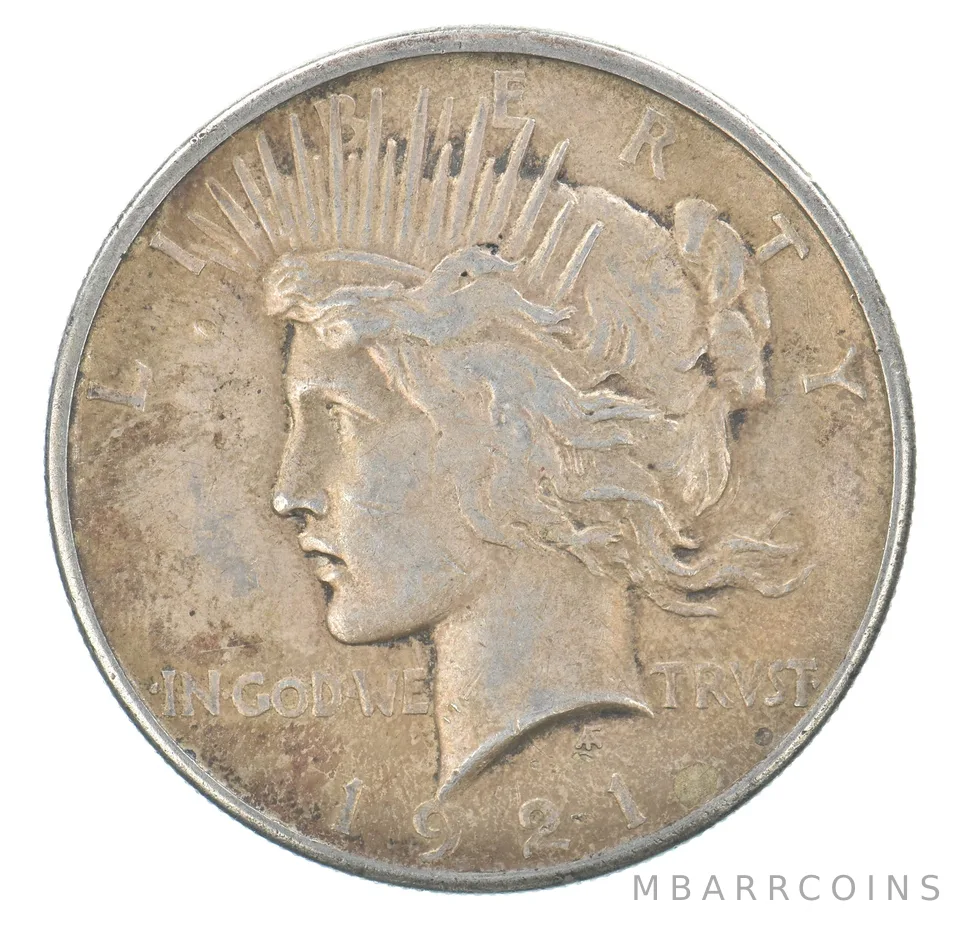 1921 Peace Silver Dollar High Relief Beautiful Tone *5173