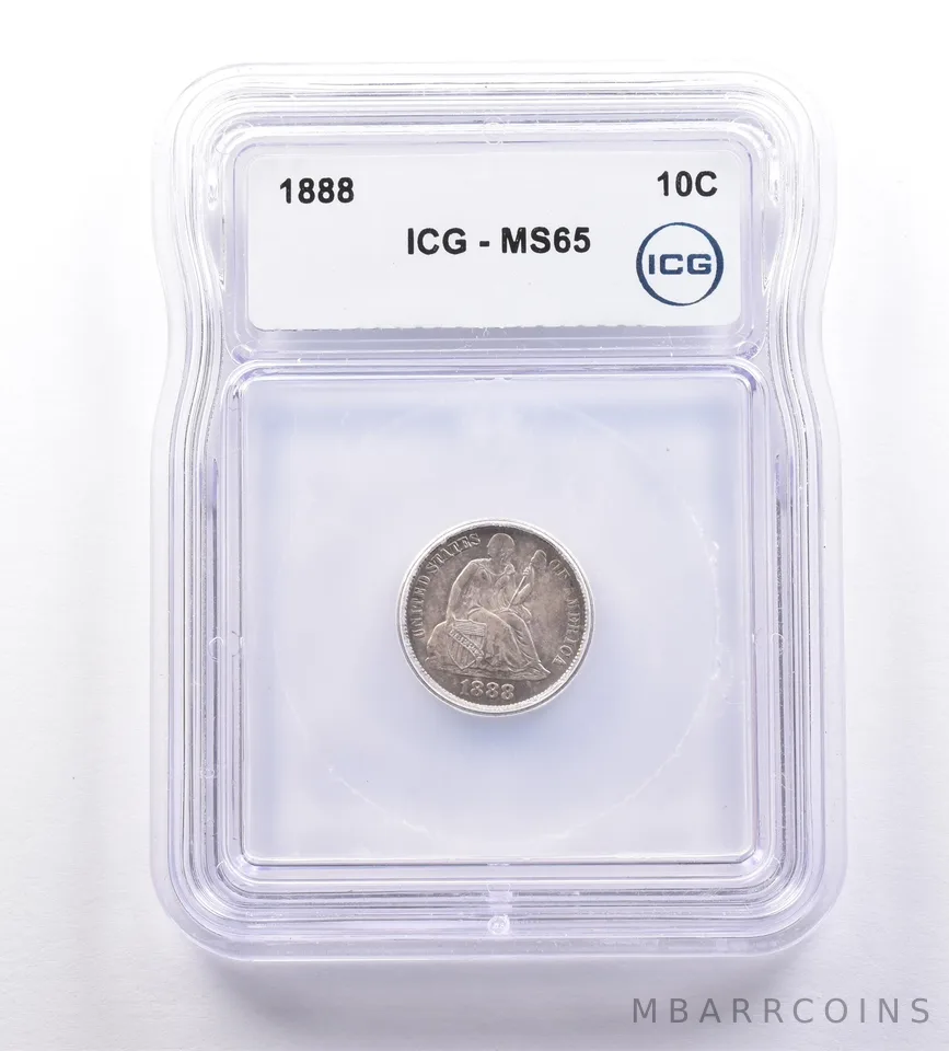 1888 Seated Liberty Dime MS65 ICG *9230