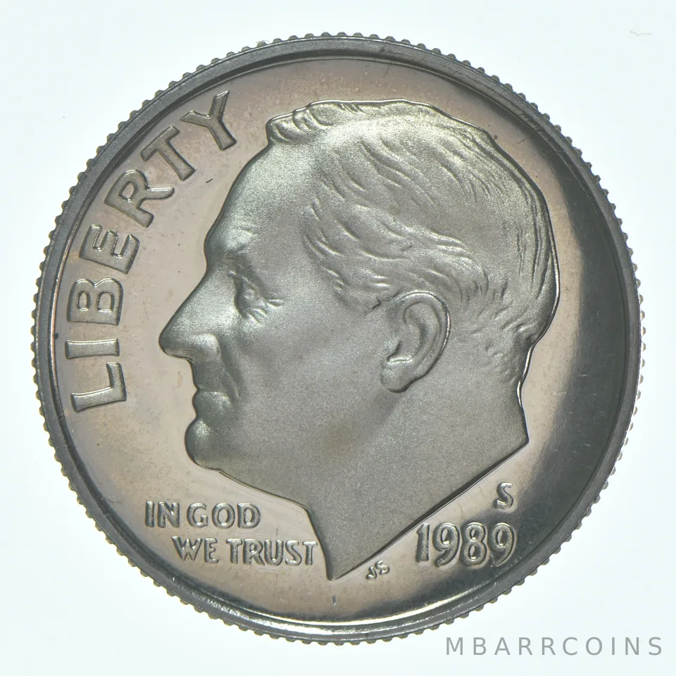 1989-S Roosevelt Dime CLAD Proof