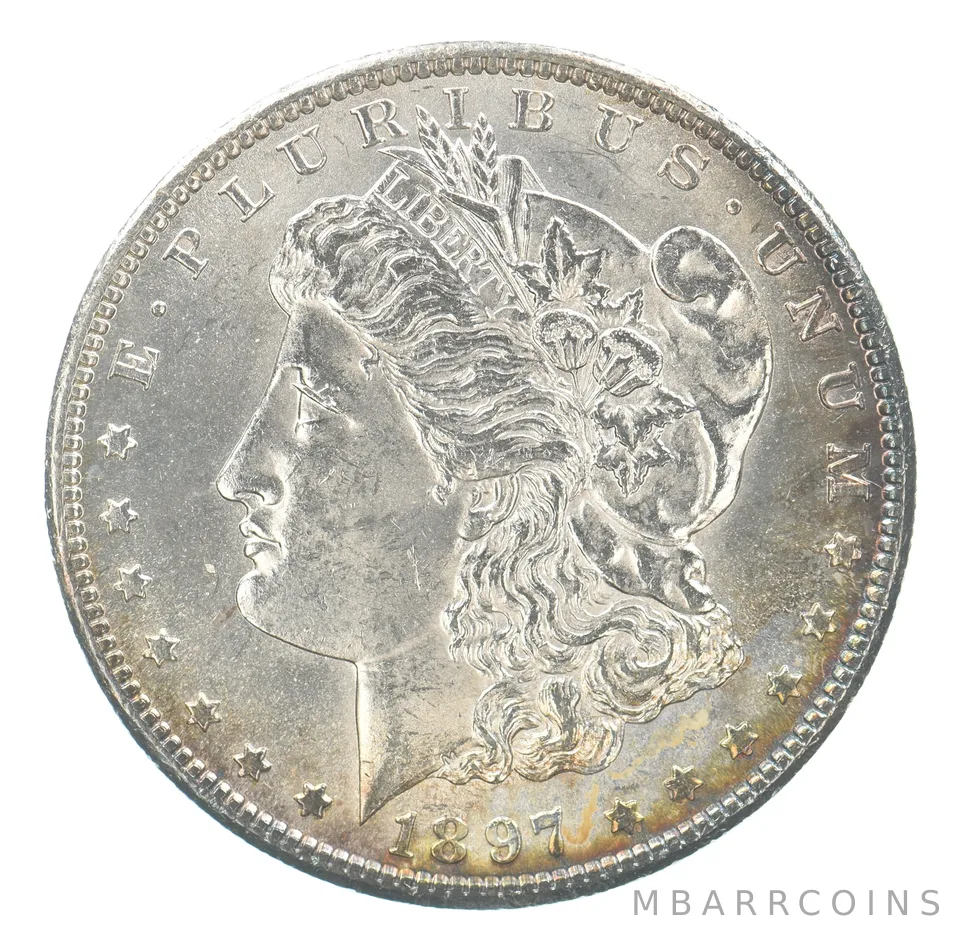 1897-S Morgan Silver Dollar Beautiful Tone *0688