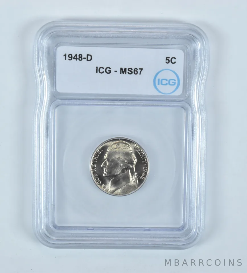 1948-D Jefferson Nickel MS67 ICG