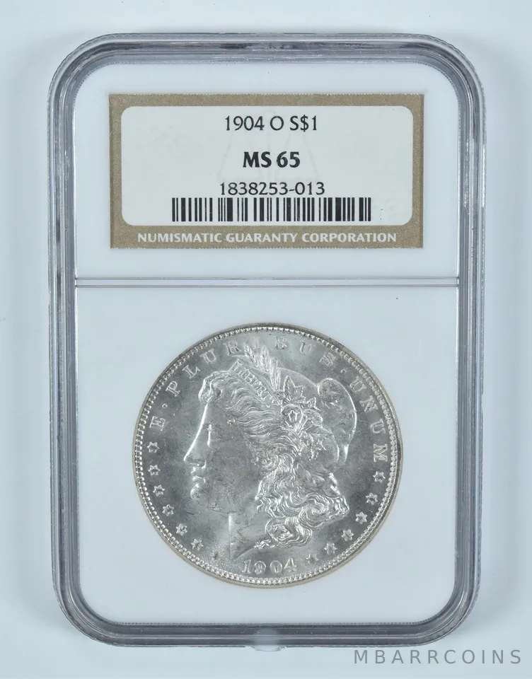 1904-O Morgan Silver Dollar MS65 NGC Brown Label