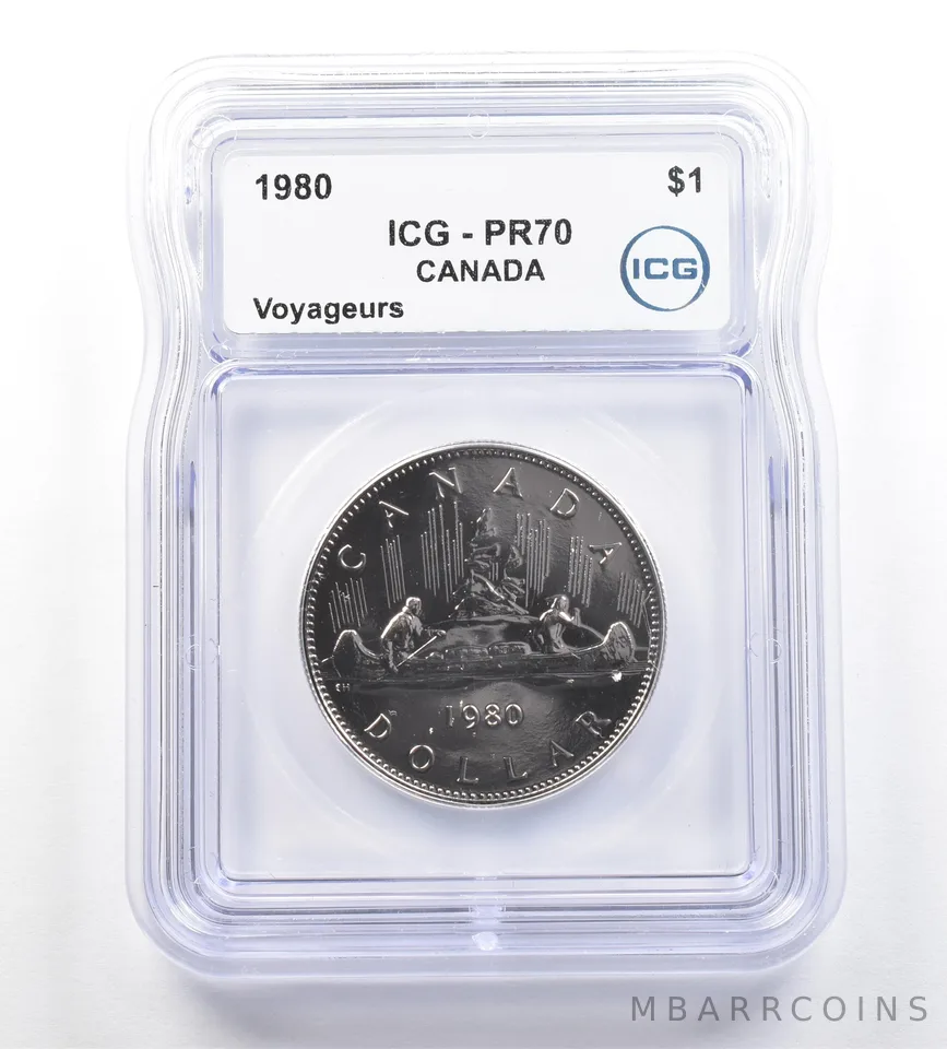 1980 Canada 1 Dollar Voyageurs PR70 ICG *7673