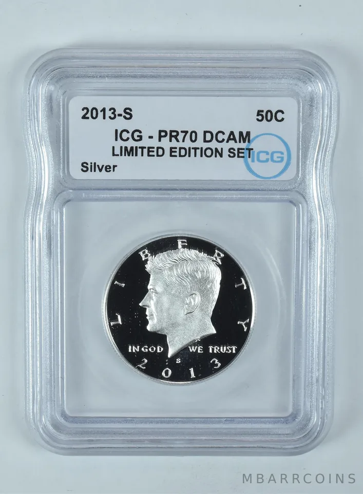 2013-S Kennedy Half Dollar Silver Limited Edition Set PR70 DCAM ICG