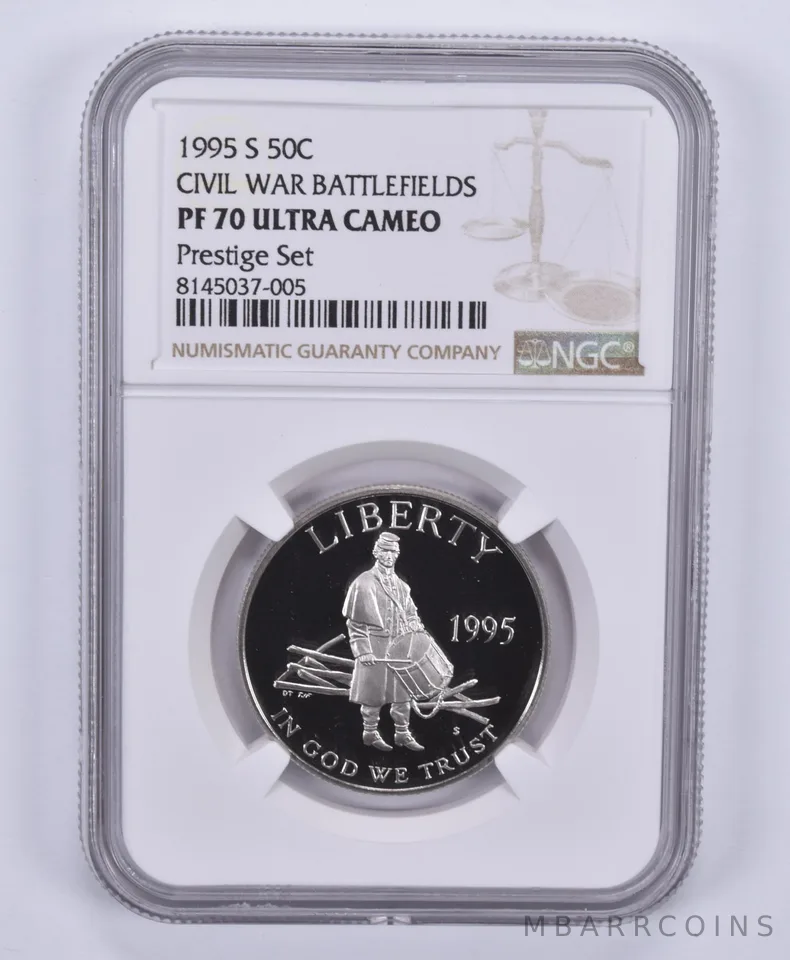 1995-S Civil War Commemorative Half Dollar Prestige Set PF70 NGC