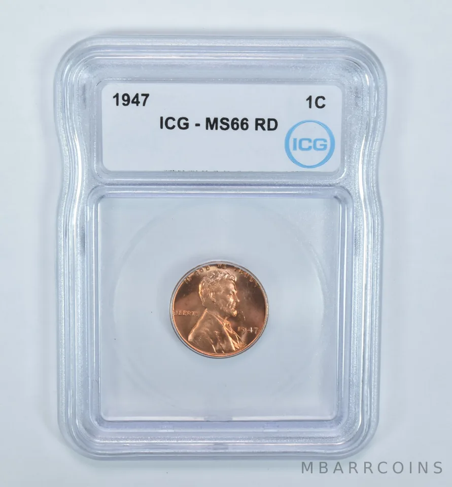 1947 Lincoln Wheat Cent MS66 RD ICG