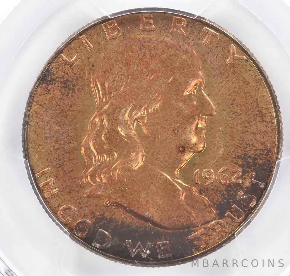 1962 Franklin Half Dollar PR65 PCGS Beautiful Tone *2168