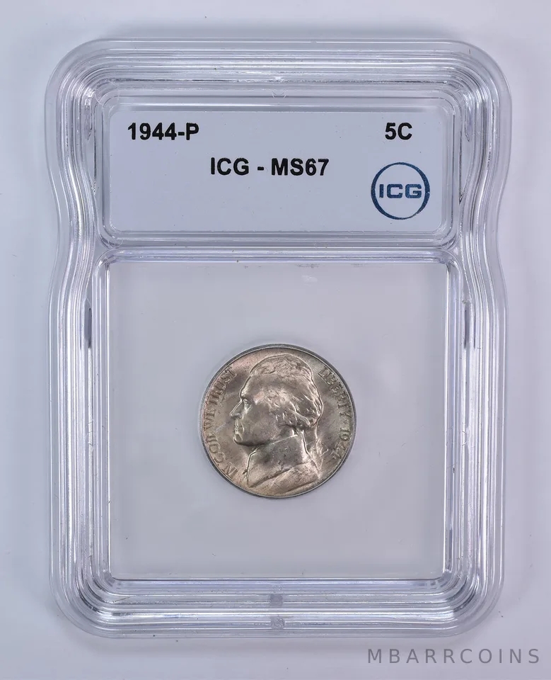 1944-P Jefferson Nickel MS67 ICG