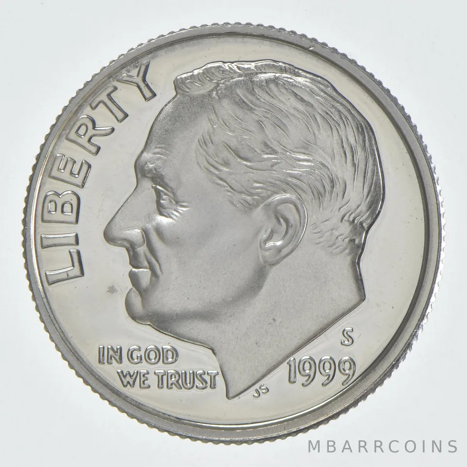 1999-S Roosevelt Dime Proof 90% Silver