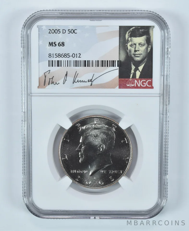 2005-D Kennedy Half Dollar MS68 NGC Special Label