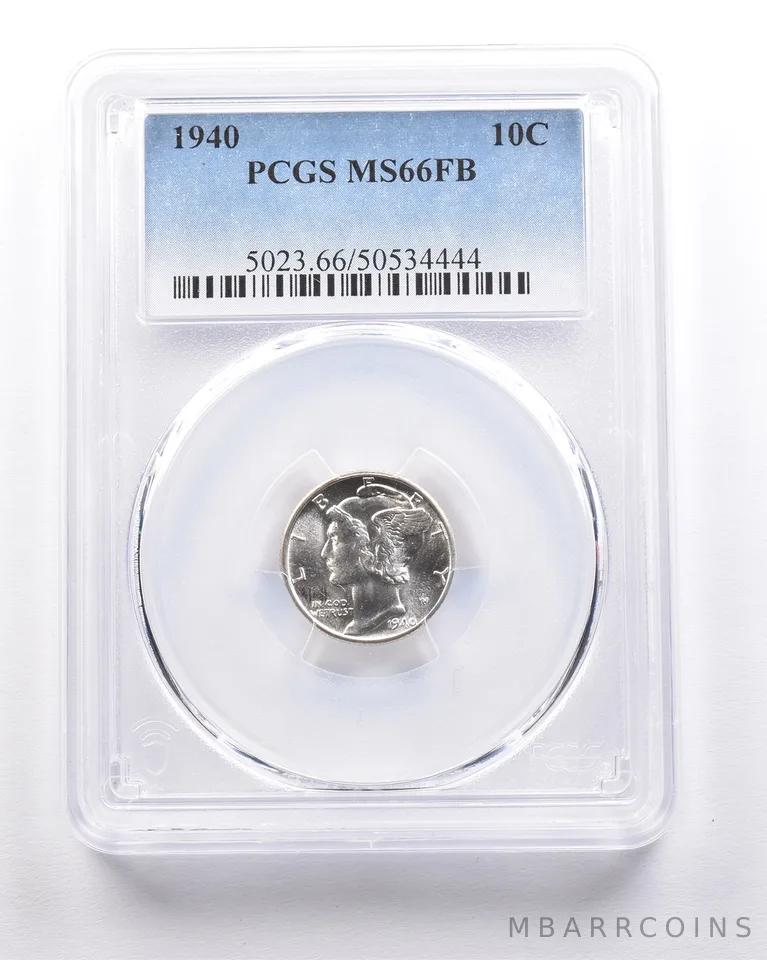 1940 Mercury Dime MS66 FB PCGS *4601
