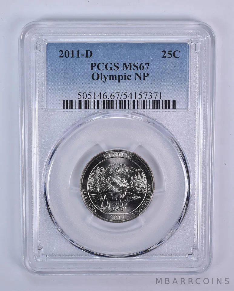 2011-D Washington Quarter ATB Olympic MS67 PCGS