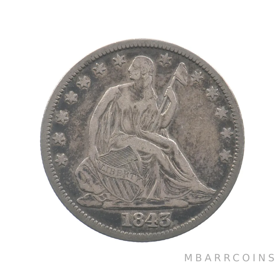 1843 Seated Liberty Half Dollar *4426