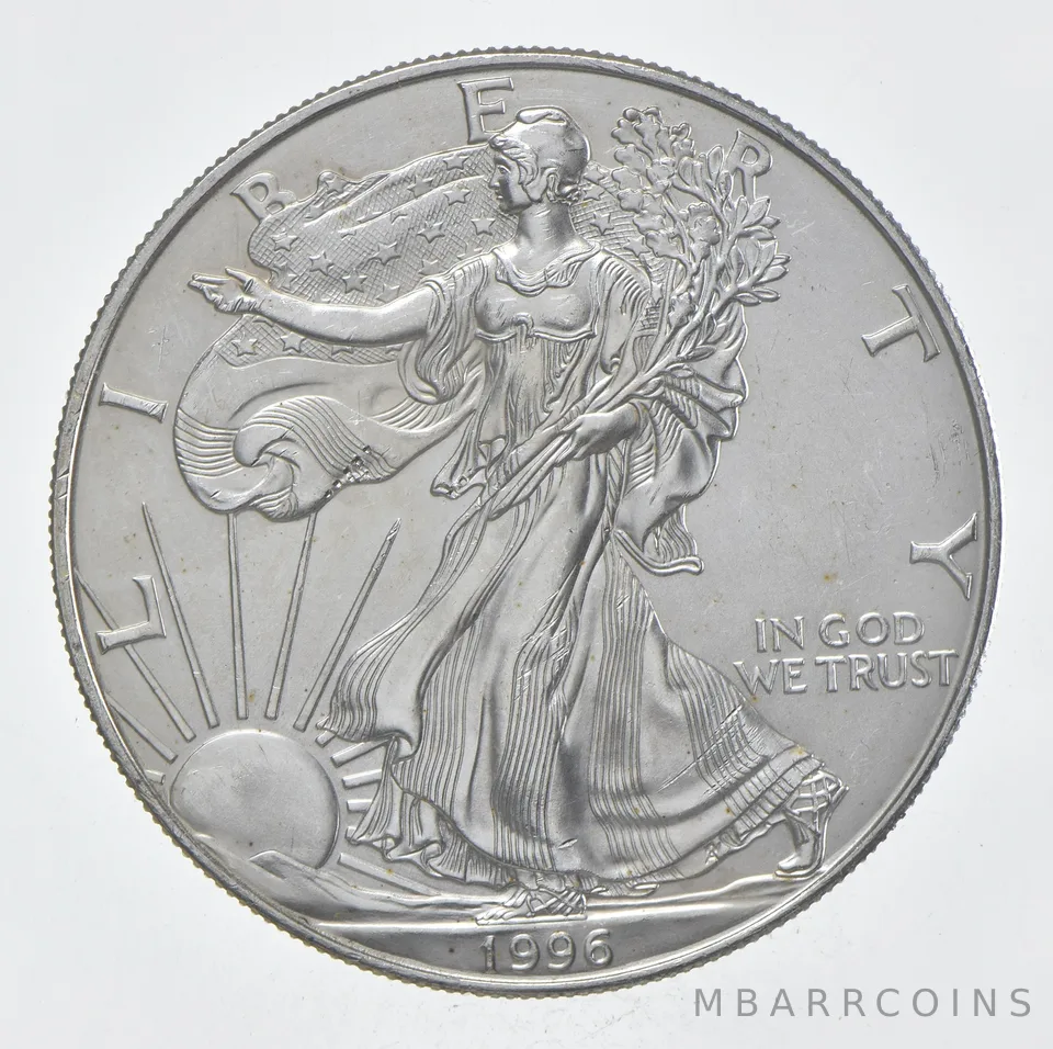 Rarest 1996 American Silver Eagle - Key Date - Rare LOW MINTAGE *357