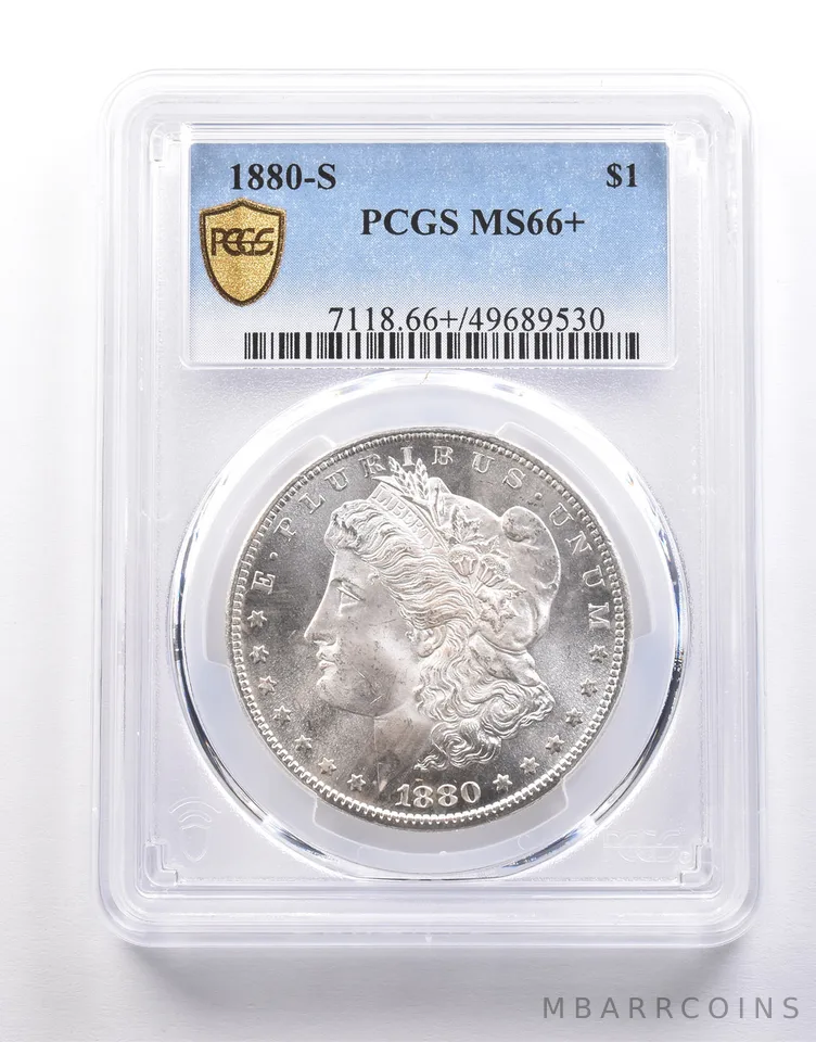 1880-S Morgan Silver Dollar MS66+ PCGS *9939