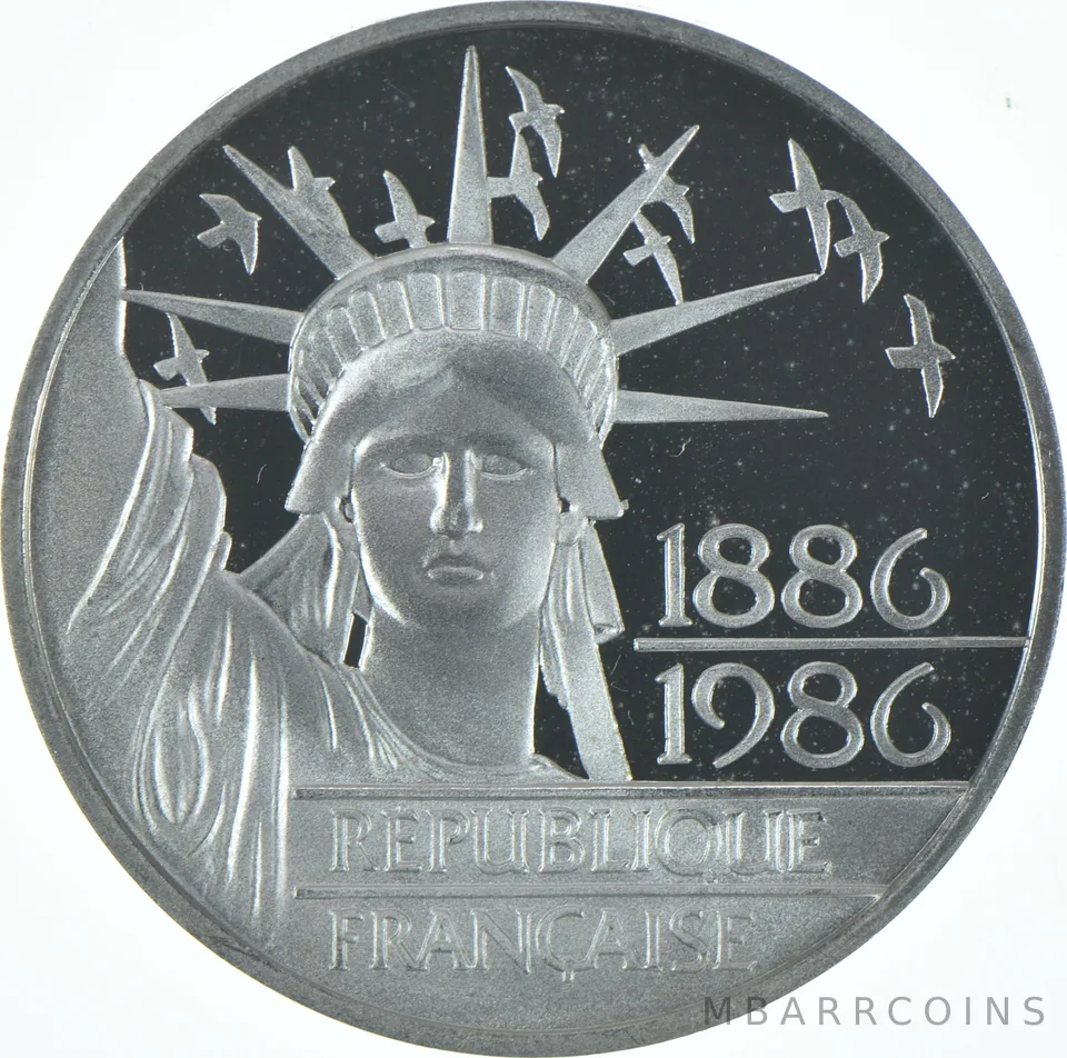 1986 France 100 Francs Statue of Liberty Proof