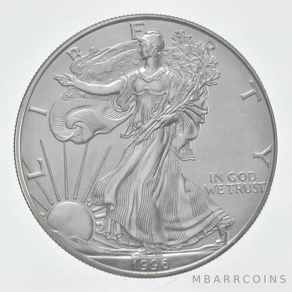 Rarest 1996 American Silver Eagle - Key Date - Rare LOW MINTAGE *364