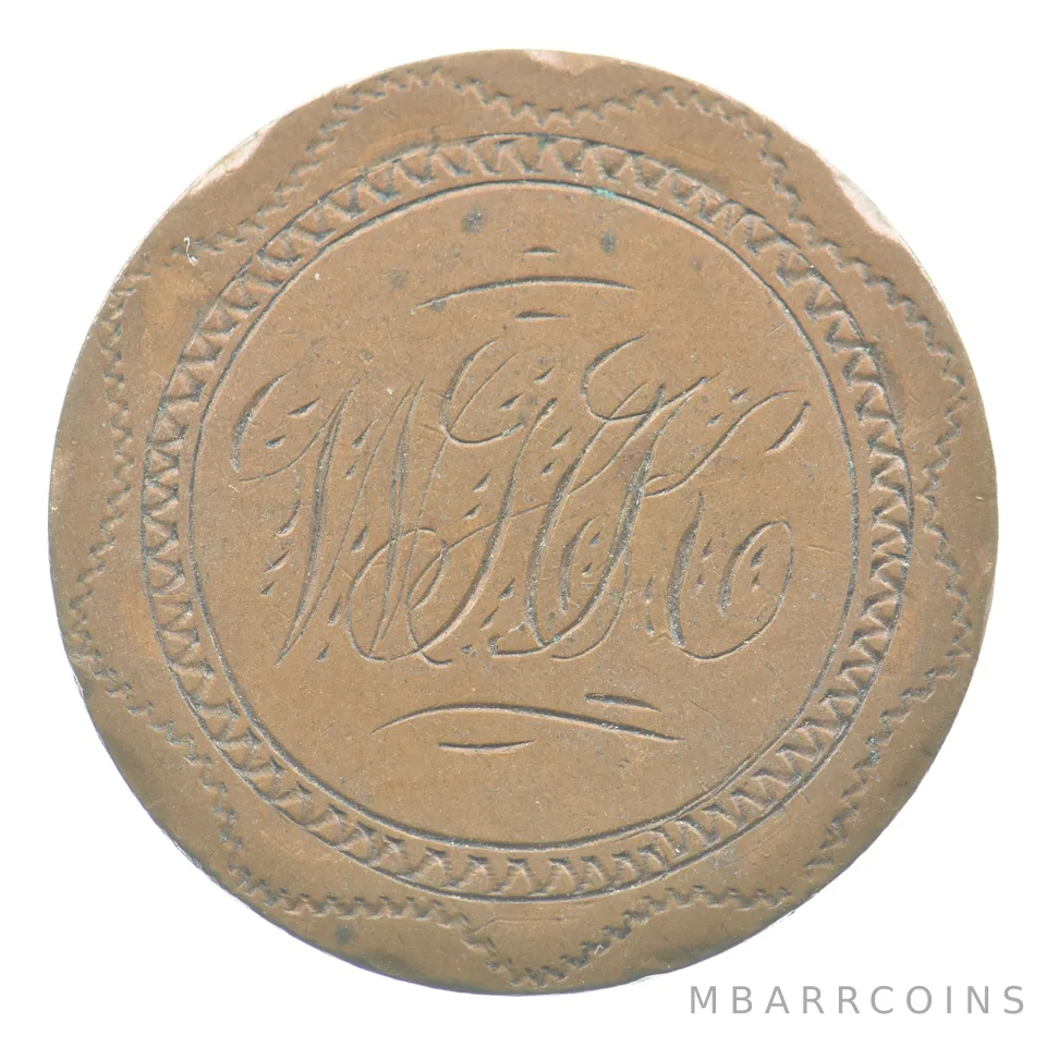 ND Two Cents Love Token Wax Stamp *5523