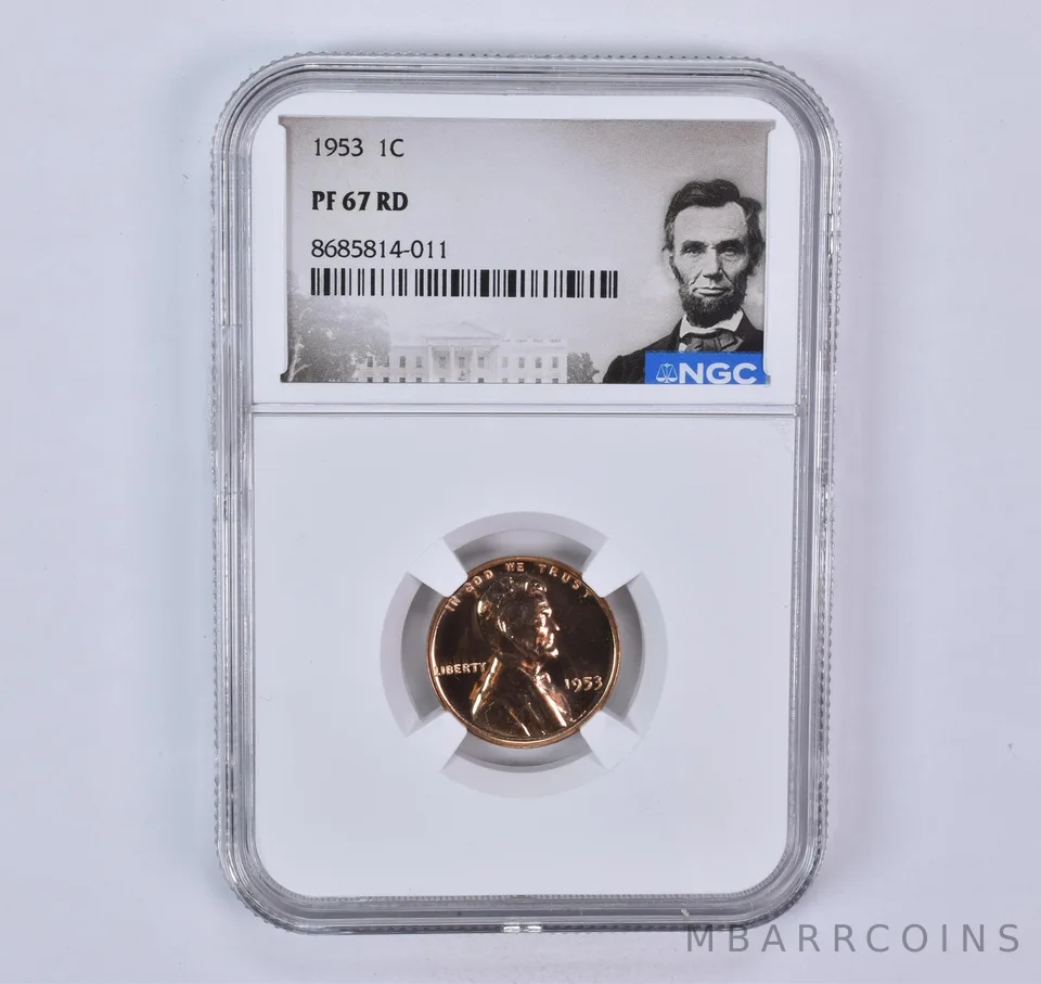 1953 Lincoln Wheat Cent PF67 RD NGC Special Label