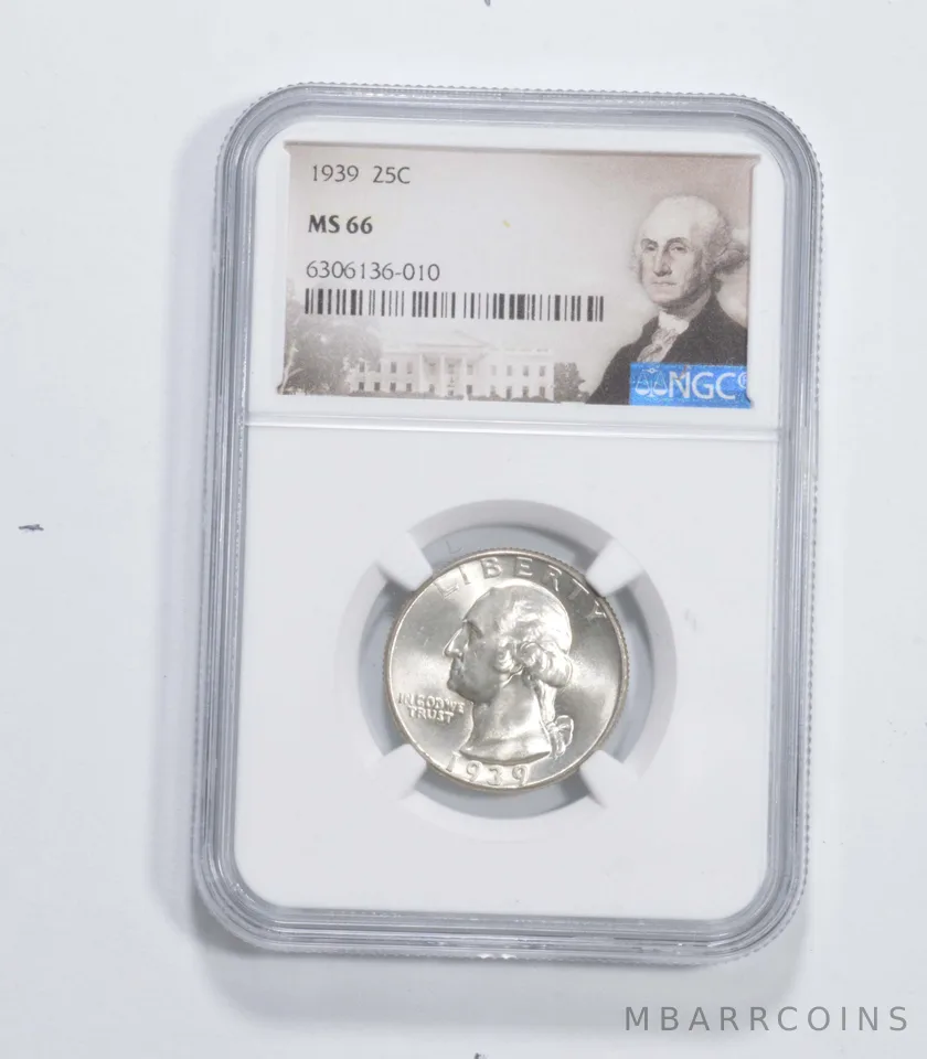 MS66 1939 Washington Quarter NGC *6934