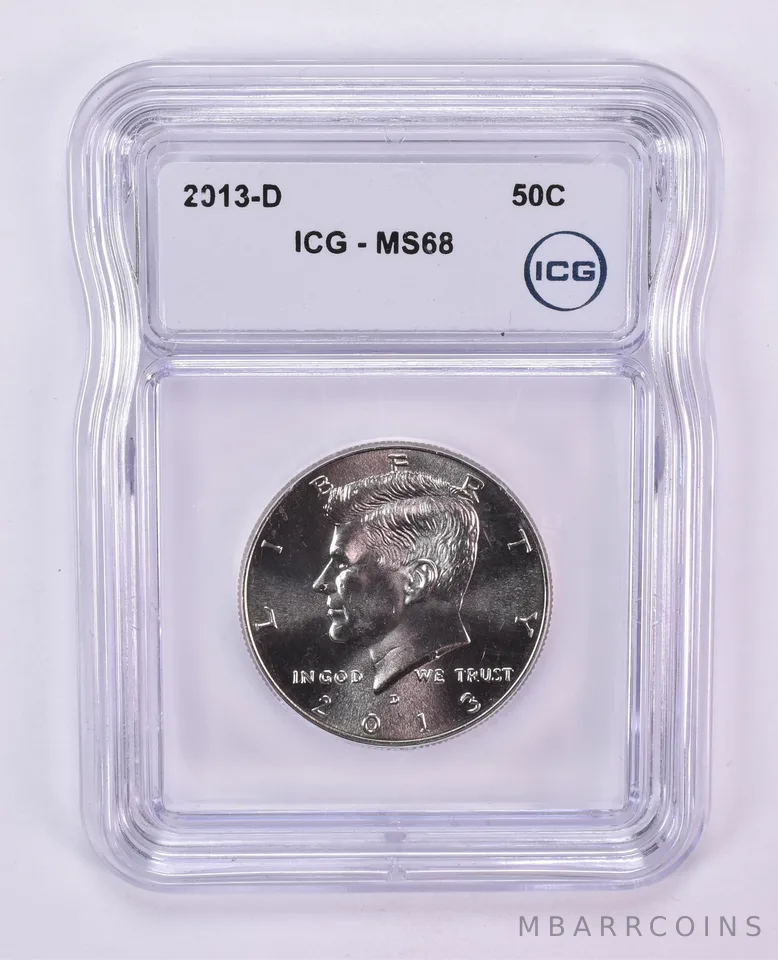 2013-D Kennedy Half Dollar MS68 ICG