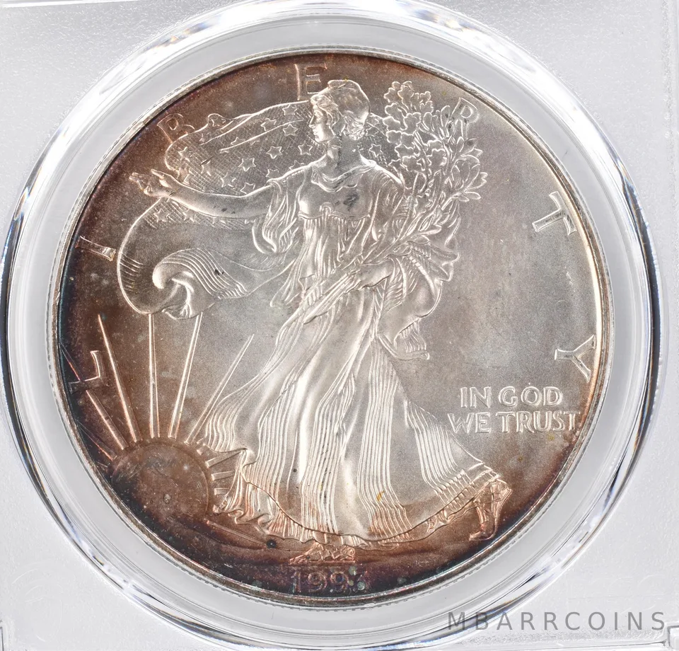 1993 American Silver Eagle MS68 PCGS Beautiful Tone *1261