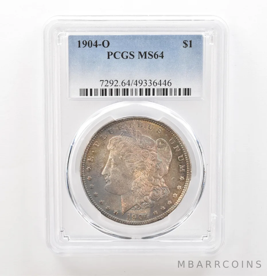 1904-O Morgan Silver Dollar MS64 PCGS Beautiful Tone *3939