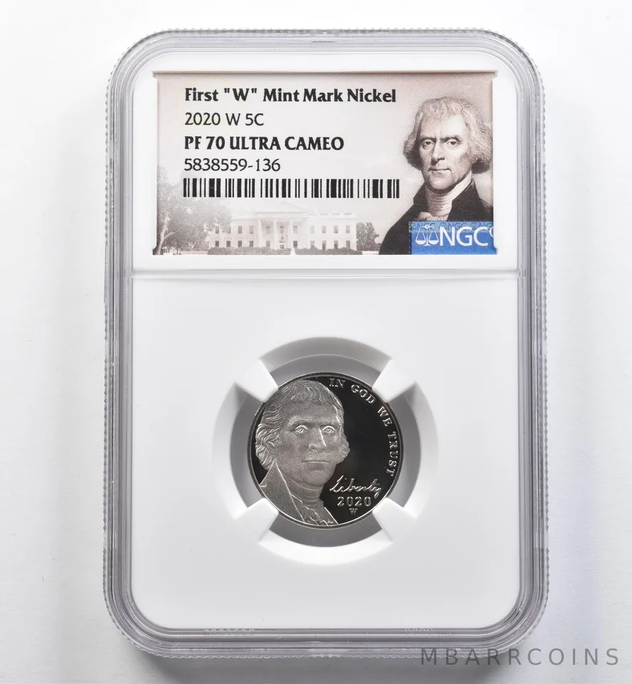 2020-W Jefferson Nickel PF70 UCAM NGC *9086
