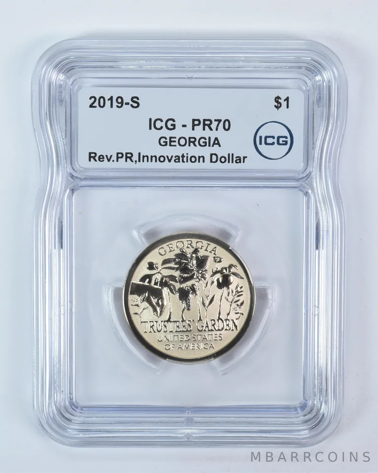 2019-S Innovation $1 Trustees Garden GA Reverse PR70 ICG