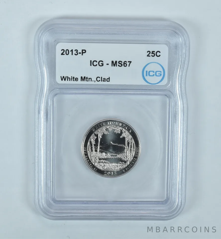 2013-P Washington Quarter ATB White Mountain CLAD MS67 ICG