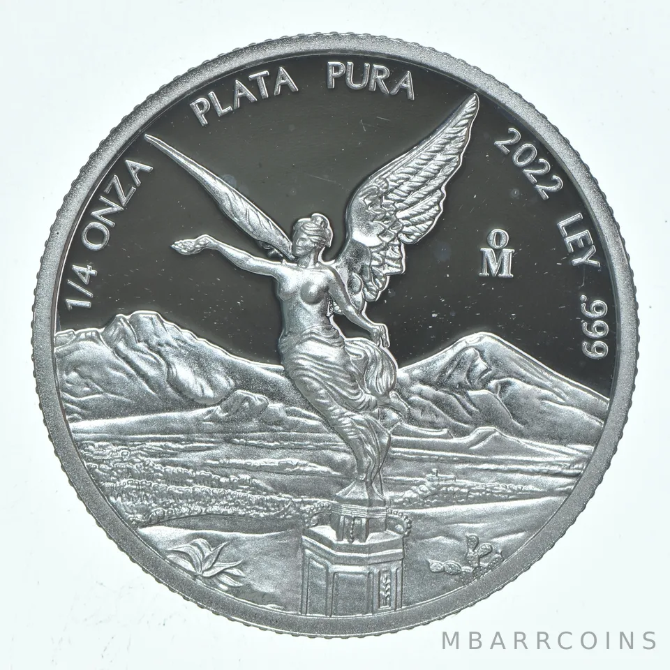 2022 Mo Mexico 1/4 Onza Silver Libertad Proof