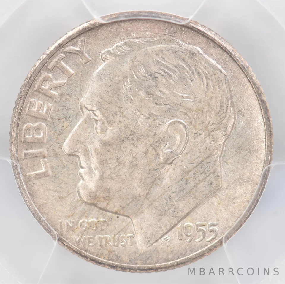 1955 Roosevelt Dime MS66 PCGS Beautiful Tone *0940