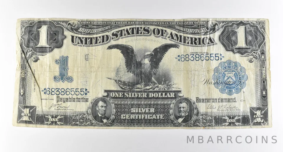 1899 $1 Silver Certificate Large Note Blue Seal *2855