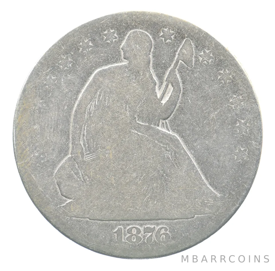 1876 Seated Liberty Half Dollar Lowball *7293