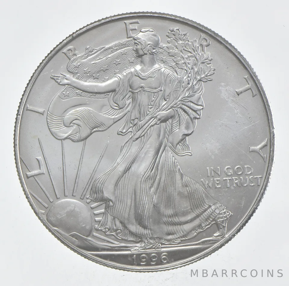 Rarest 1996 American Silver Eagle - Key Date - Rare LOW MINTAGE *352