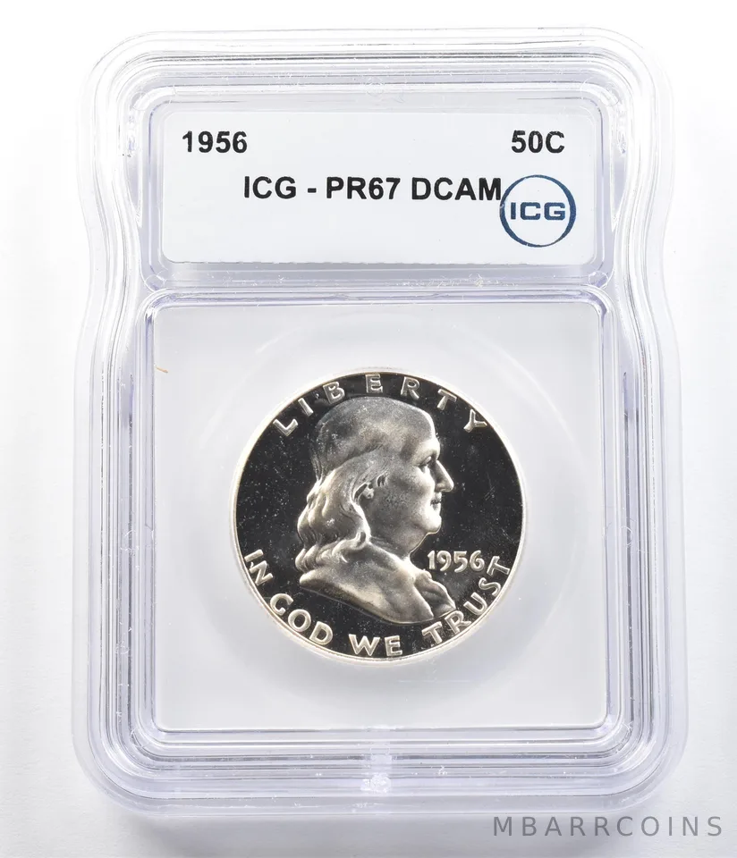 1956 Franklin Half Dollar PR67 DCAM ICG *6287