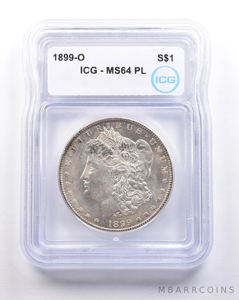 1899-O Morgan Silver Dollar MS64 PL ICG *4572