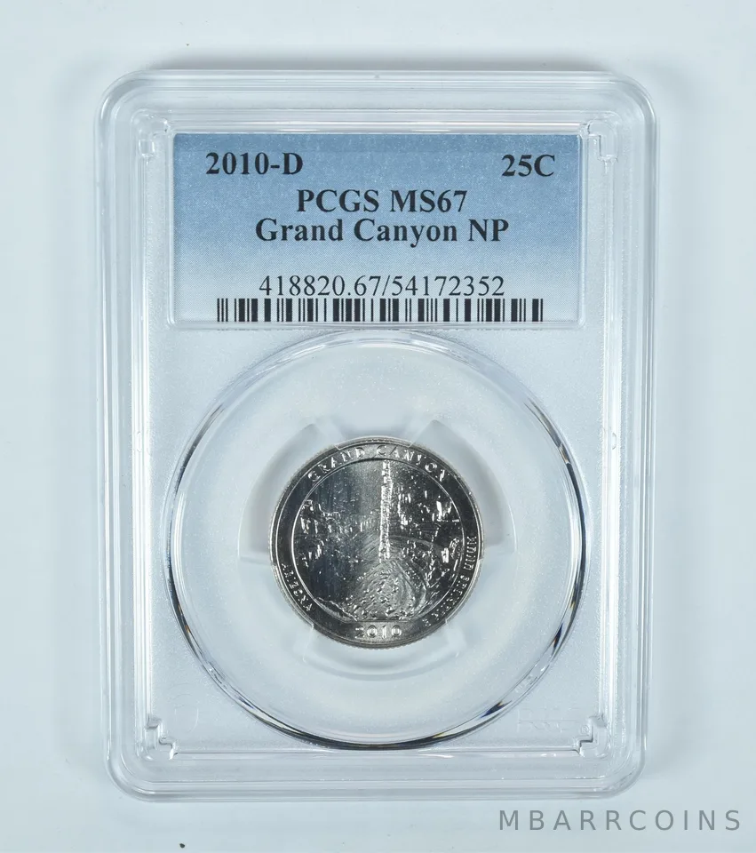 2010-D Washington Quarter ATB Grand Canyon MS67 PCGS