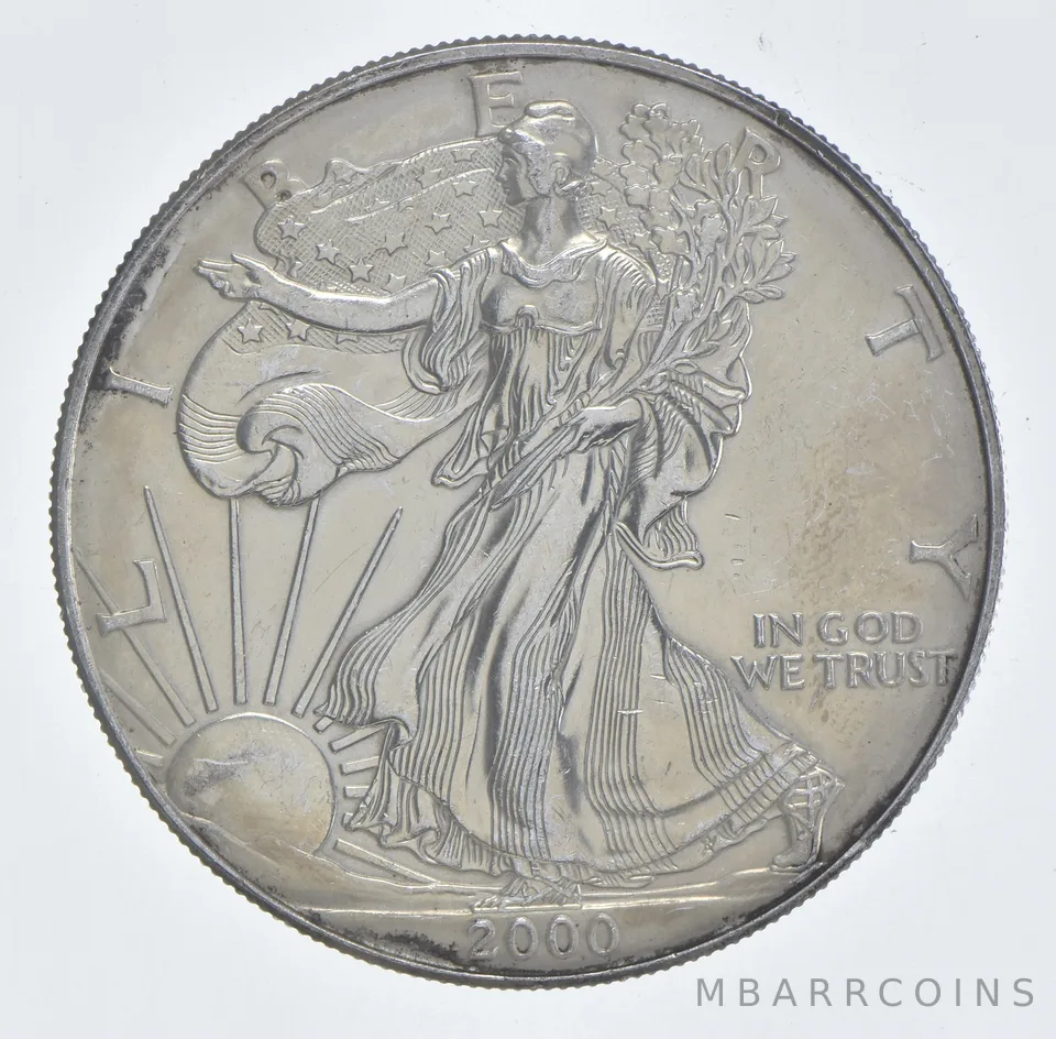 Better Date 2000 American Silver Eagle 1 Troy Oz .999 Fine Silver *034