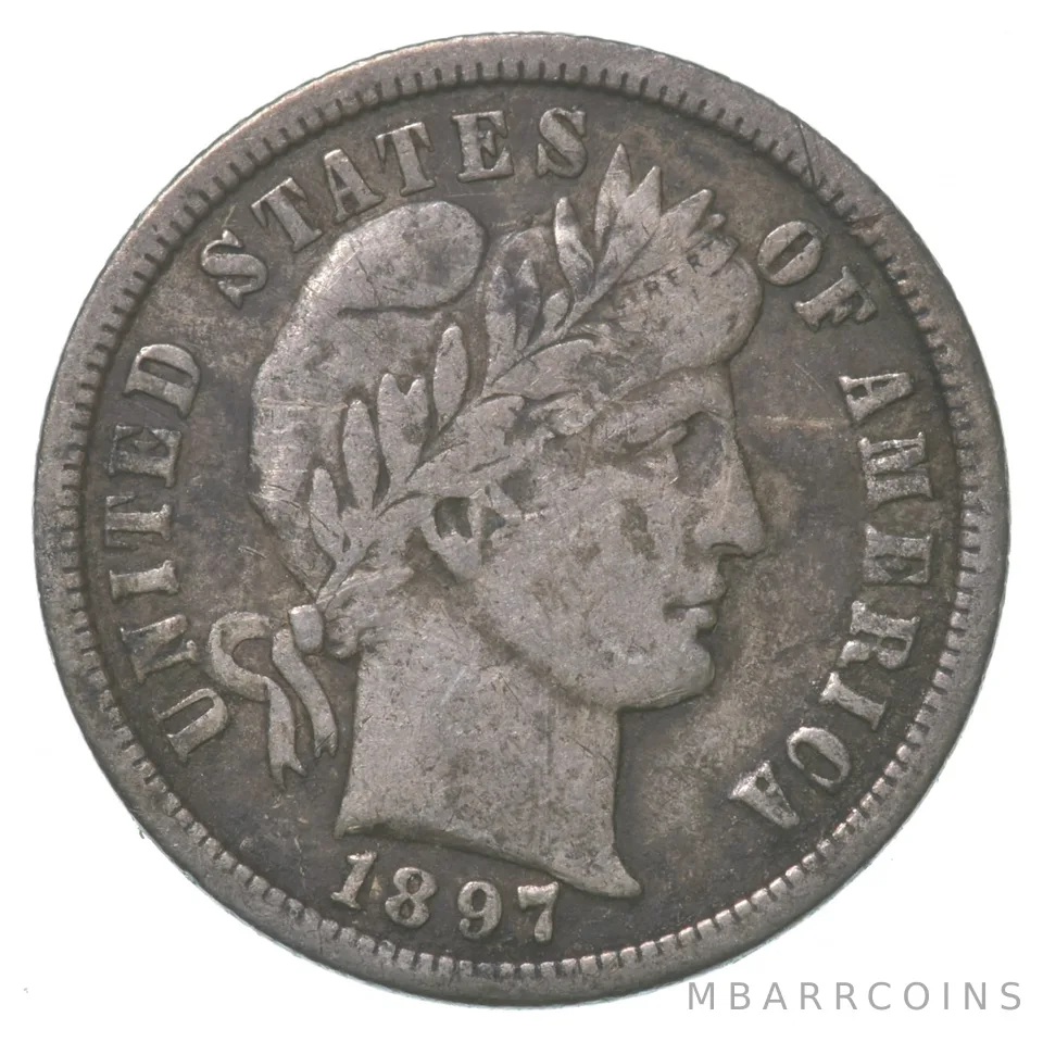1897-S Barber Dime *6198